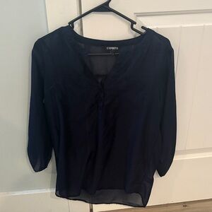 Express Women's Deep Blue Blouse